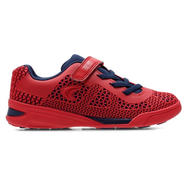 Clarks Award Blaze Inf Boys Trainers Red Combi Hand Footwear Ltd